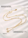 Wholesale Jewelry Glam Simple Style Solid Color 304 Stainless Steel Zircon 18K Gold Plated Plating Inlay Pendant Necklace