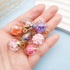 Glass Ball And Fivepointed Star Diy Jewelry Accessories Pendants With Glaze Treatment