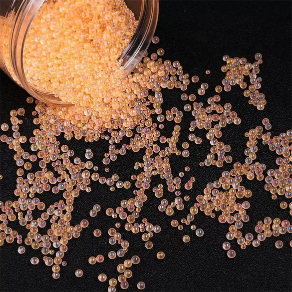 Glass Colored Plating Bubble Beads Mobile Phone Shell Accessories Diy Handmade Material