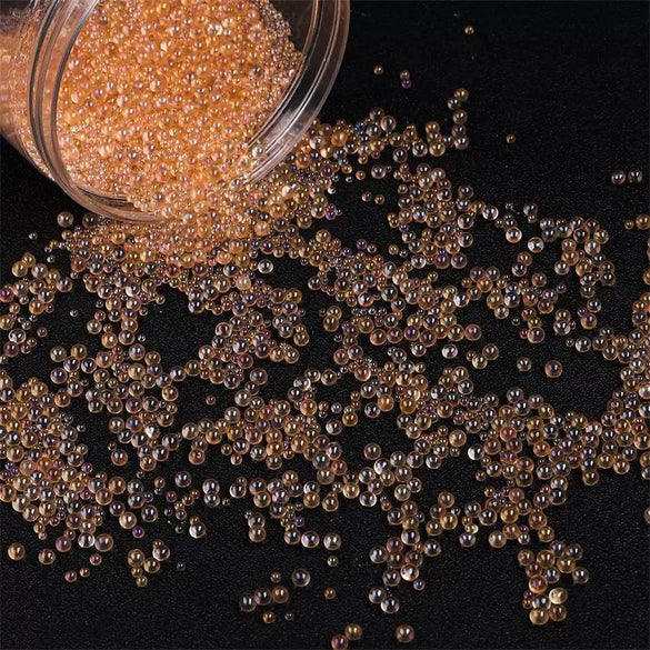 Glass Colored Plating Bubble Beads Mobile Phone Shell Accessories Diy Handmade Material