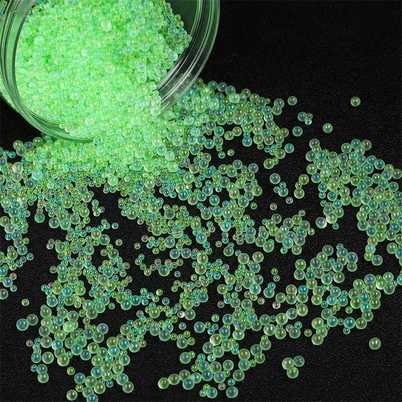 Glass Colored Plating Bubble Beads Mobile Phone Shell Accessories Diy Handmade Material