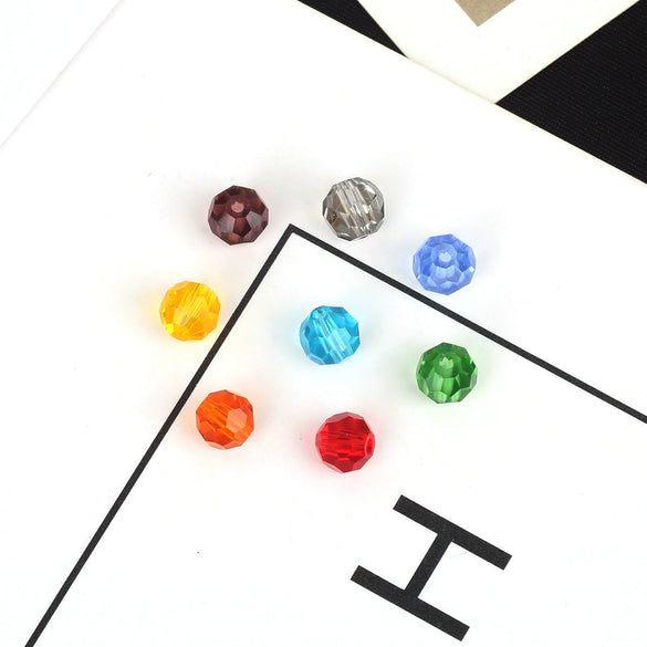 Glass Crystal Ball Beads Handmade Loose Beads For Bracelet Accessories