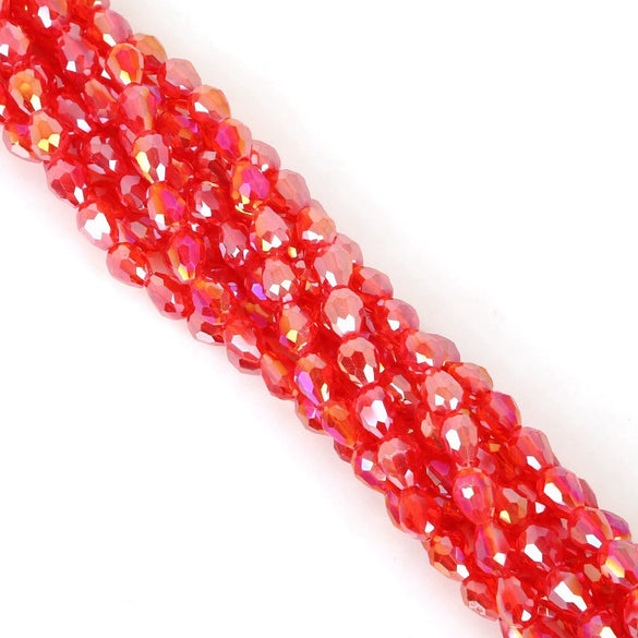 Glass Crystal Drop Beads Handmade Diy Colored Beaded Accessories
