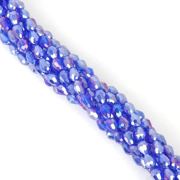 Glass Crystal Drop Beads Handmade Diy Colored Beaded Accessories