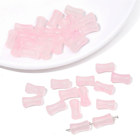Glass Glaze Bamboo Beads Handmade Jewelry Hair Accessories Bracelet Necklace Material