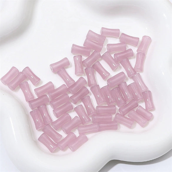 Glass Glaze Bamboo Beads Handmade Jewelry Hair Accessories Bracelet Necklace Material
