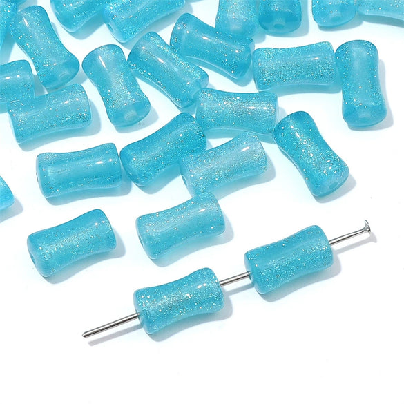 Glass Glaze Bamboo Beads Handmade Jewelry Hair Accessories Bracelet Necklace Material