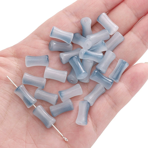 Glass Glaze Bamboo Beads Handmade Jewelry Hair Accessories Bracelet Necklace Material