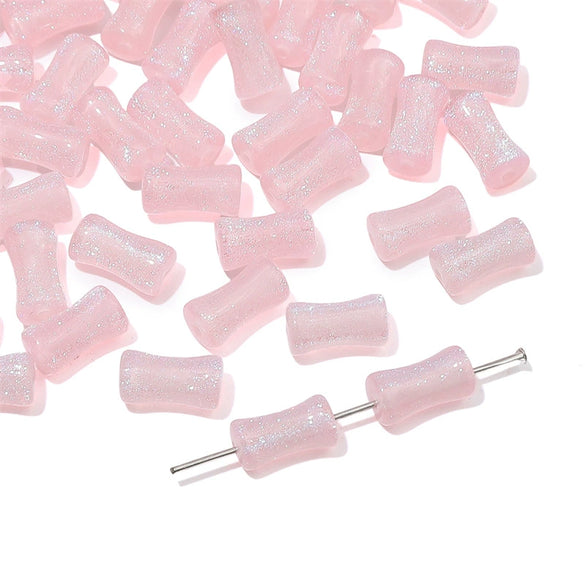Glass Glaze Bamboo Beads Handmade Jewelry Hair Accessories Bracelet Necklace Material