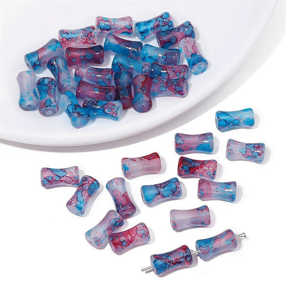 Glass Glaze Bamboo Beads Handmade Jewelry Hair Accessories Bracelet Necklace Material