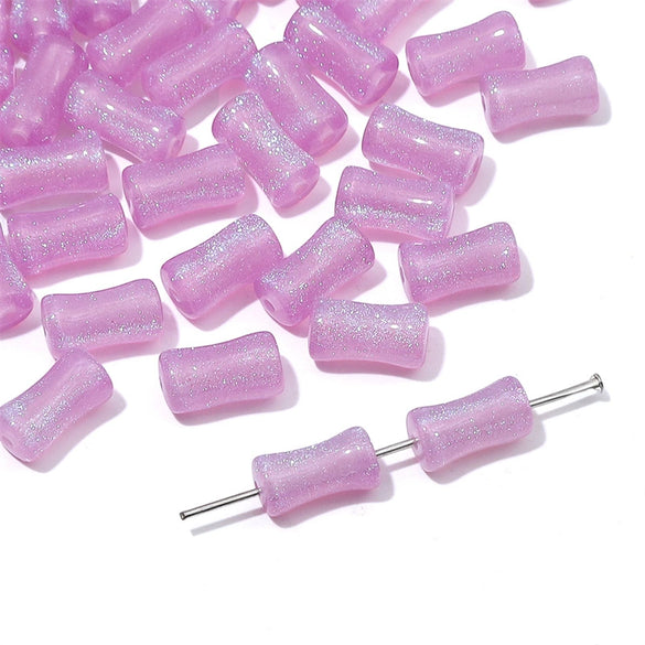 Glass Glaze Bamboo Beads Handmade Jewelry Hair Accessories Bracelet Necklace Material