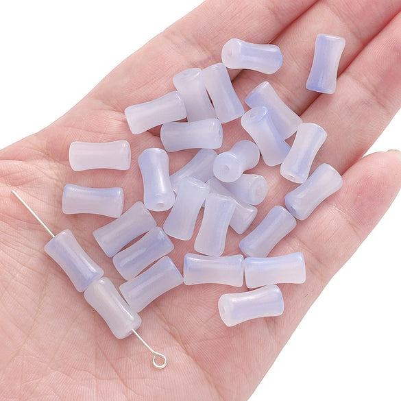 Glass Glaze Bamboo Beads Handmade Jewelry Hair Accessories Bracelet Necklace Material