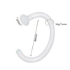 Glass Glaze Cshaped Bending Rod Nose Ring Puncture Nose Ornaments Unisex