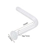 Glass Glaze Cshaped Bending Rod Nose Ring Puncture Nose Ornaments Unisex