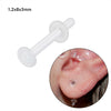 Glass Glaze Cshaped Bending Rod Nose Ring Puncture Nose Ornaments Unisex