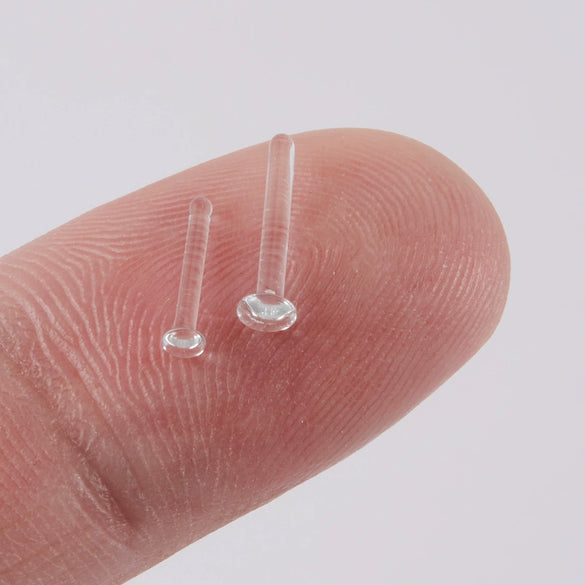 Glass Glaze Cshaped Bending Rod Nose Ring Puncture Nose Ornaments Unisex