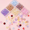 Glass Glaze Gradient Fat Osmanthus Beads Torus Loose Beads Diy Handmade Beaded Material For Bracelet Necklace Accessories