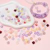 Glass Glaze Gradient Fat Osmanthus Beads Torus Loose Beads Diy Handmade Beaded Material For Bracelet Necklace Accessories
