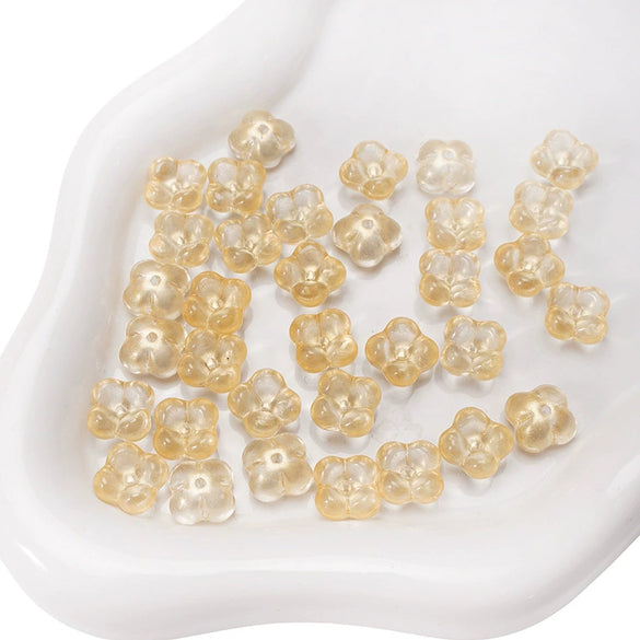 Glass Glaze Gradient Fat Osmanthus Beads Torus Loose Beads Diy Handmade Beaded Material For Bracelet Necklace Accessories