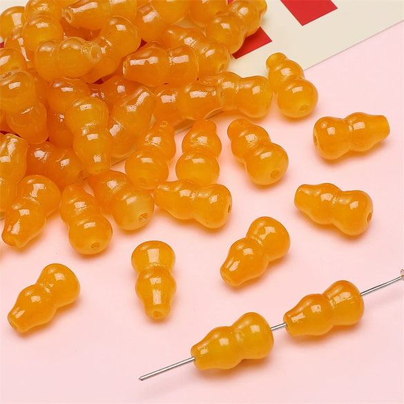 Glass Glaze Handmade Gourd Beads Jewelry Accessories For Bracelet Necklace