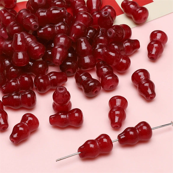 Glass Glaze Handmade Gourd Beads Jewelry Accessories For Bracelet Necklace