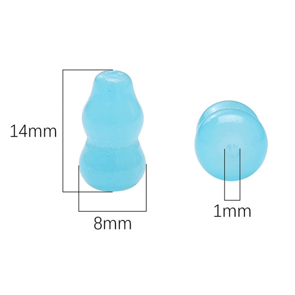 Glass Glaze Handmade Gourd Beads Jewelry Accessories For Bracelet Necklace