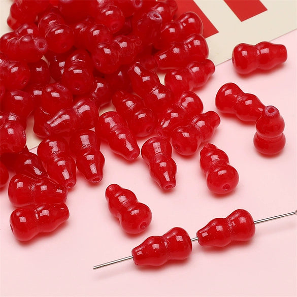 Glass Glaze Handmade Gourd Beads Jewelry Accessories For Bracelet Necklace