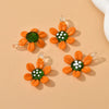 Glass Glaze Handmade Sunflower Pendant Necklace Accessories
