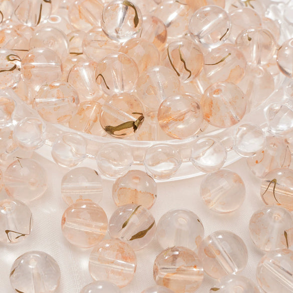 Glass Glaze Natural Style Loose Beads For Diy Handmade Jewelry Accessories