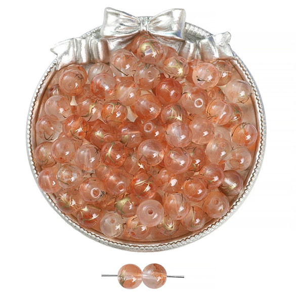 Glass Glaze Natural Style Loose Beads For Diy Handmade Jewelry Accessories
