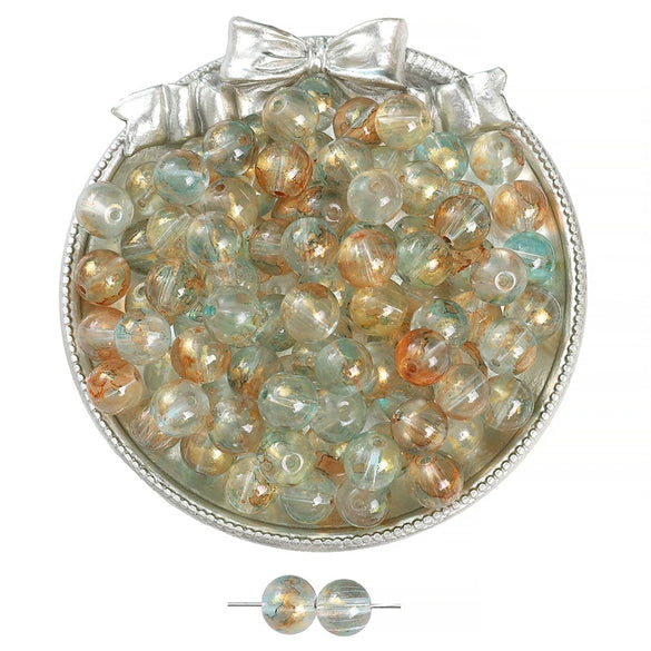 Glass Glaze Natural Style Loose Beads For Diy Handmade Jewelry Accessories