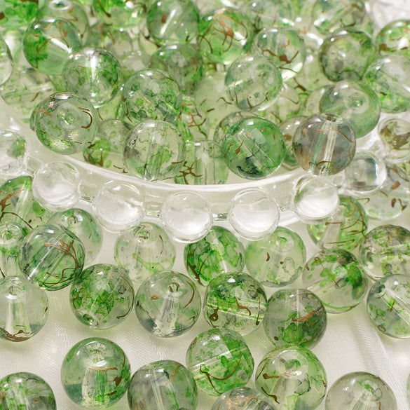 Glass Glaze Natural Style Loose Beads For Diy Handmade Jewelry Accessories