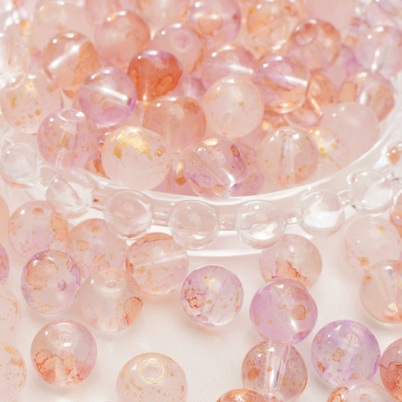 Glass Glaze Natural Style Loose Beads For Diy Handmade Jewelry Accessories