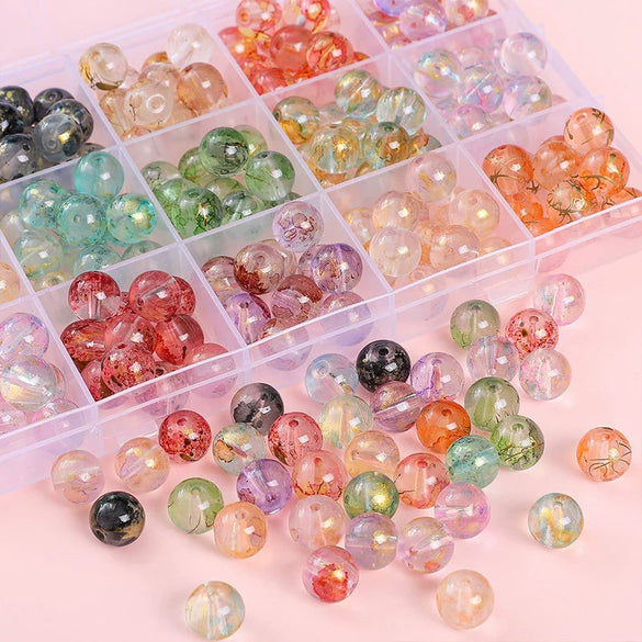 Glass Glaze Natural Style Loose Beads For Diy Handmade Jewelry Accessories