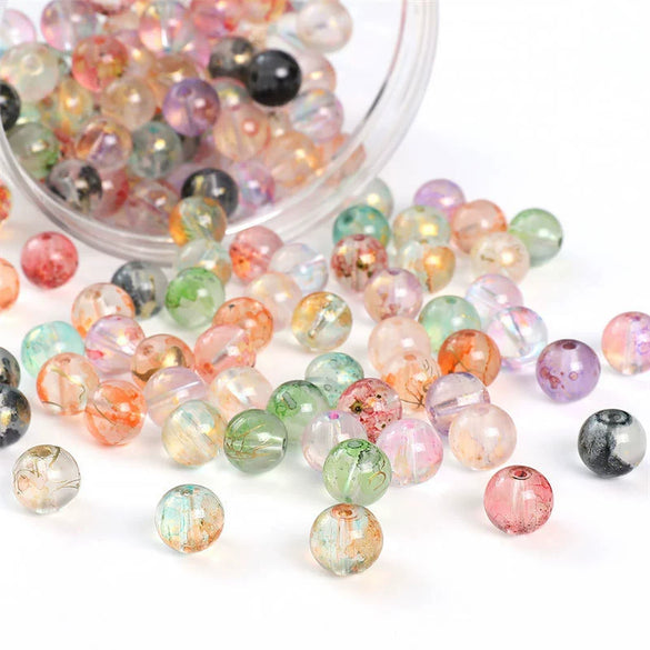 Glass Glaze Natural Style Loose Beads For Diy Handmade Jewelry Accessories