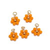 Glass Glaze Plant Flower Inlay Pendant Jewelry Accessories