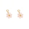 Glass Glaze Plant Flower Inlay Pendant Jewelry Accessories