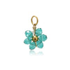 Glass Glaze Plant Flower Inlay Pendant Jewelry Accessories