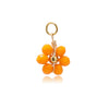 Glass Glaze Plant Flower Inlay Pendant Jewelry Accessories