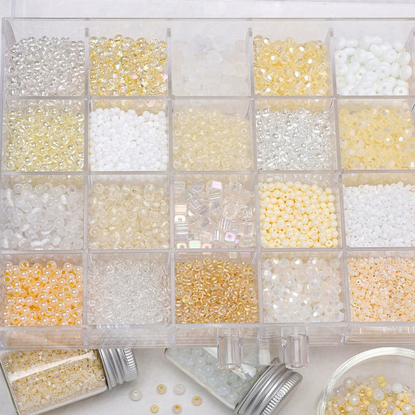 Glass Glaze Round Beads For Diy Handmade Beaded Bracelet Necklace Accessories