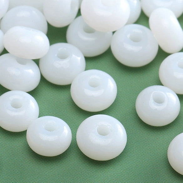 Glass Glaze Round Beads For Diy Handmade Beaded Bracelet Necklace Accessories