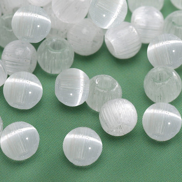 Glass Glaze Round Beads For Diy Handmade Beaded Bracelet Necklace Accessories