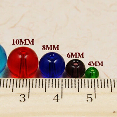 Glass Glaze Round Beads Handmade Jewelry Material For Bracelet Necklace