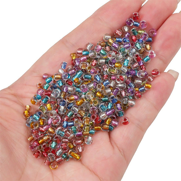Glass Glaze Silver Filled Loose Beads Handmade Jewelry Accessories For Diy Bracelet Necklace Pendant