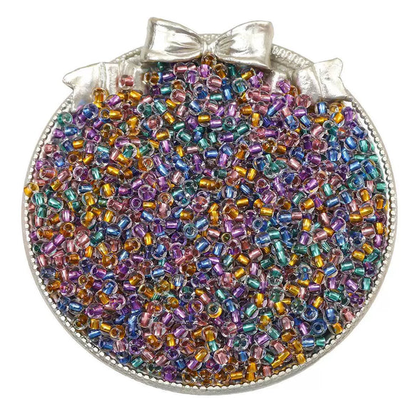 Glass Glaze Silver Filled Loose Beads Handmade Jewelry Accessories For Diy Bracelet Necklace Pendant