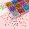 Glass Glaze Silver Filled Loose Beads Handmade Jewelry Accessories For Diy Bracelet Necklace Pendant