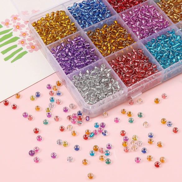 Glass Glaze Silver Filled Loose Beads Handmade Jewelry Accessories For Diy Bracelet Necklace Pendant