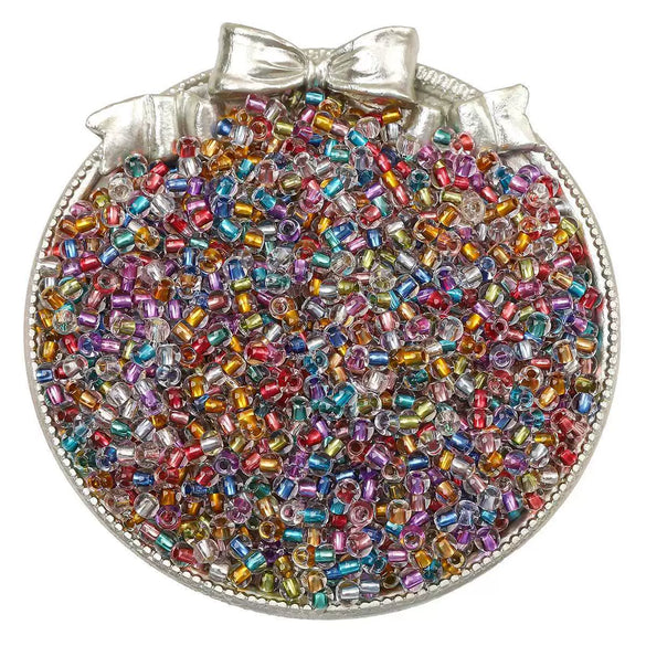 Glass Glaze Silver Filled Loose Beads Handmade Jewelry Accessories For Diy Bracelet Necklace Pendant