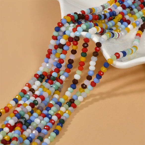 Glass Glaze Spring Style Wheel Beads For Diy Jewelry Accessories