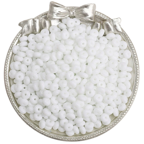 Glass Glaze Wheel Beads For Diy Handmade Bracelet Necklace Mobile Phone Chain Accessories Geometric Style